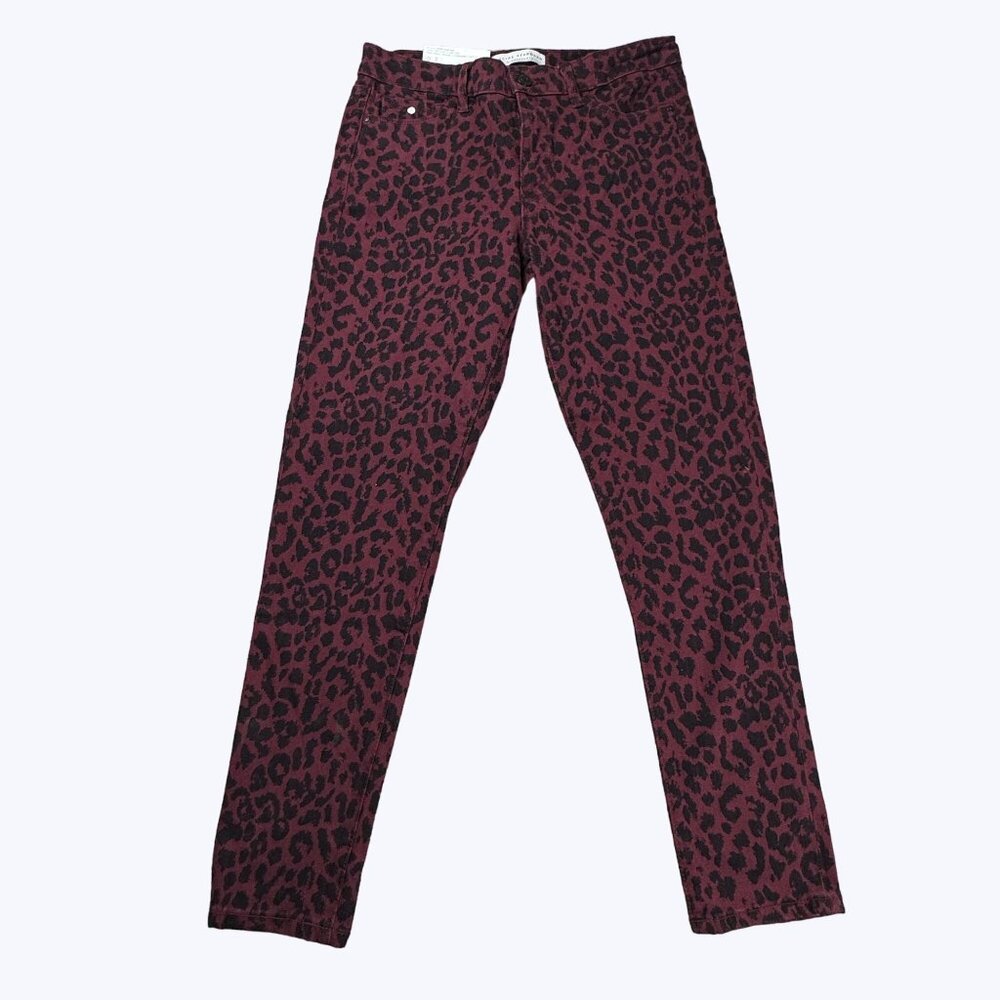 Social Standard by Sanctuary‎ Ankle Skinny Mid-Rise Cheetah Print Pants …